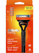 GILLETTE FUSION 5 HANDLE + 5 BLADES